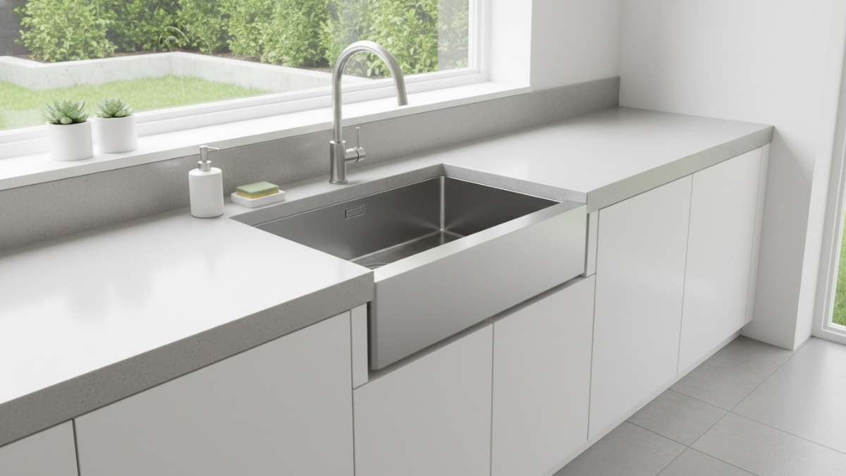 Westafel single bowl stainless steel