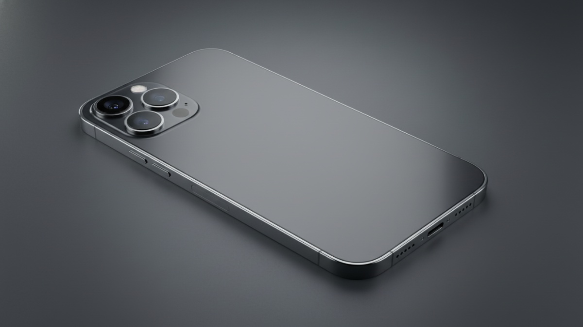 Desain premium iPhone 17 dengan material kaca dan frame metal yang tetap terlihat elegan.