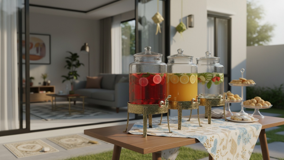  model dispenser minuman dari kaca