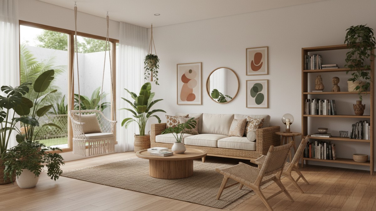 Interior rumah sederhana yang terlihat instagramable dengan dekorasi minimal.