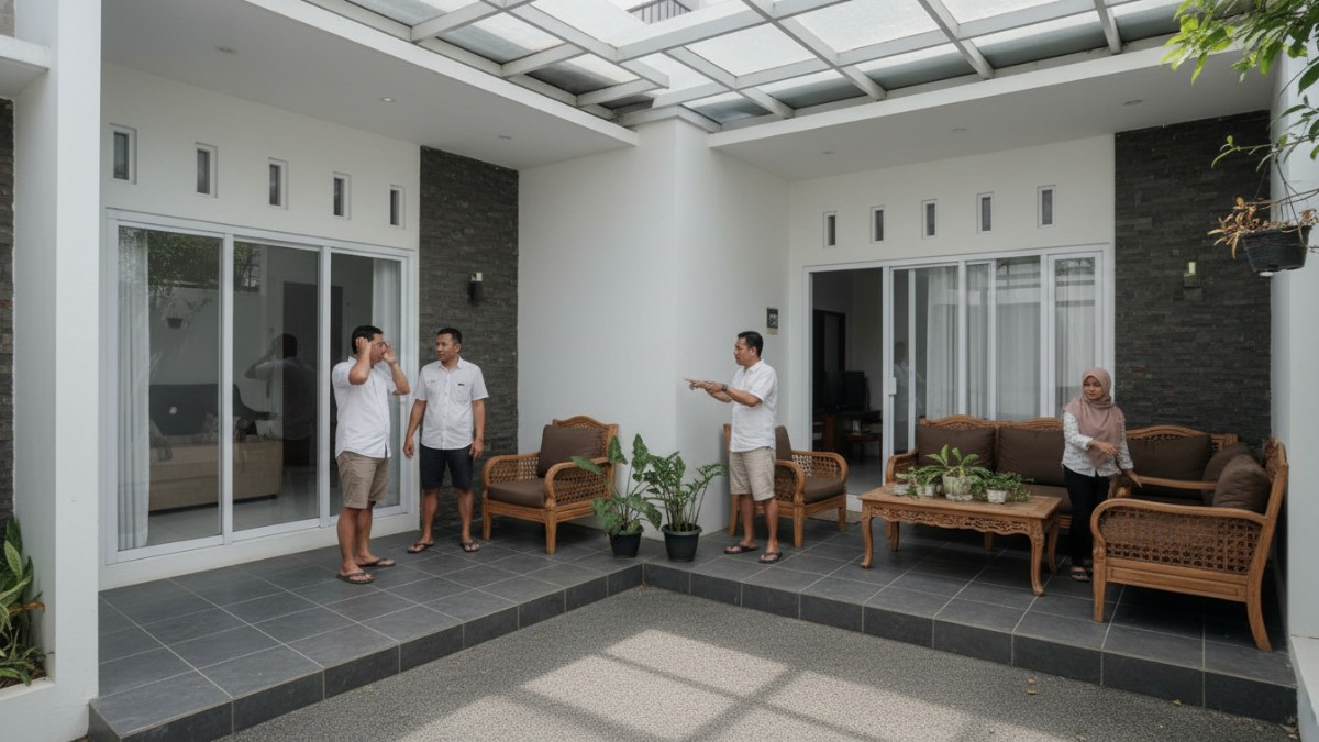 Kesalahan desain teras rumah yang terlalu sempit dan kurang ventilasi.