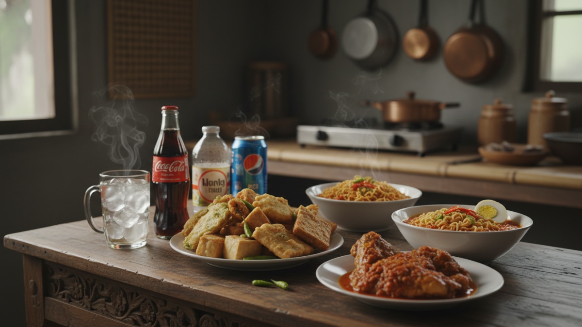 Aneka makanan berbuka seperti gorengan, minuman soda, dan makanan pedas yang perlu dihindari penderita asam lambung.