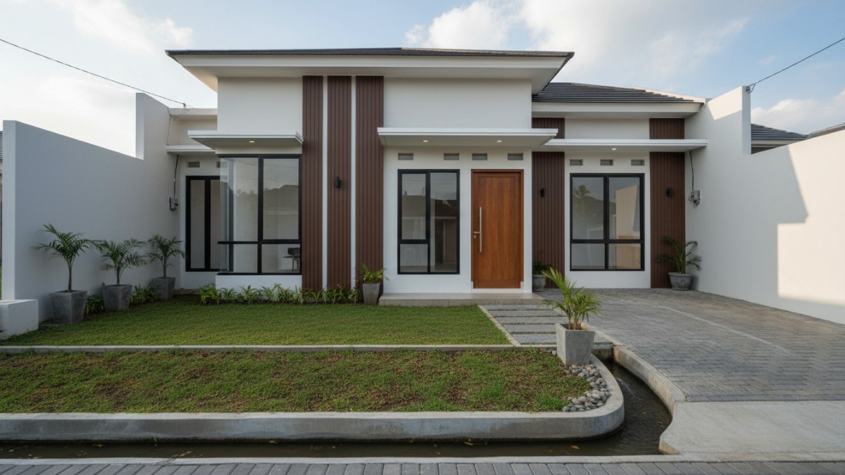 Ukuran standar selokan rumah minimalis dengan lebar sekitar 15&ndash;20 cm.