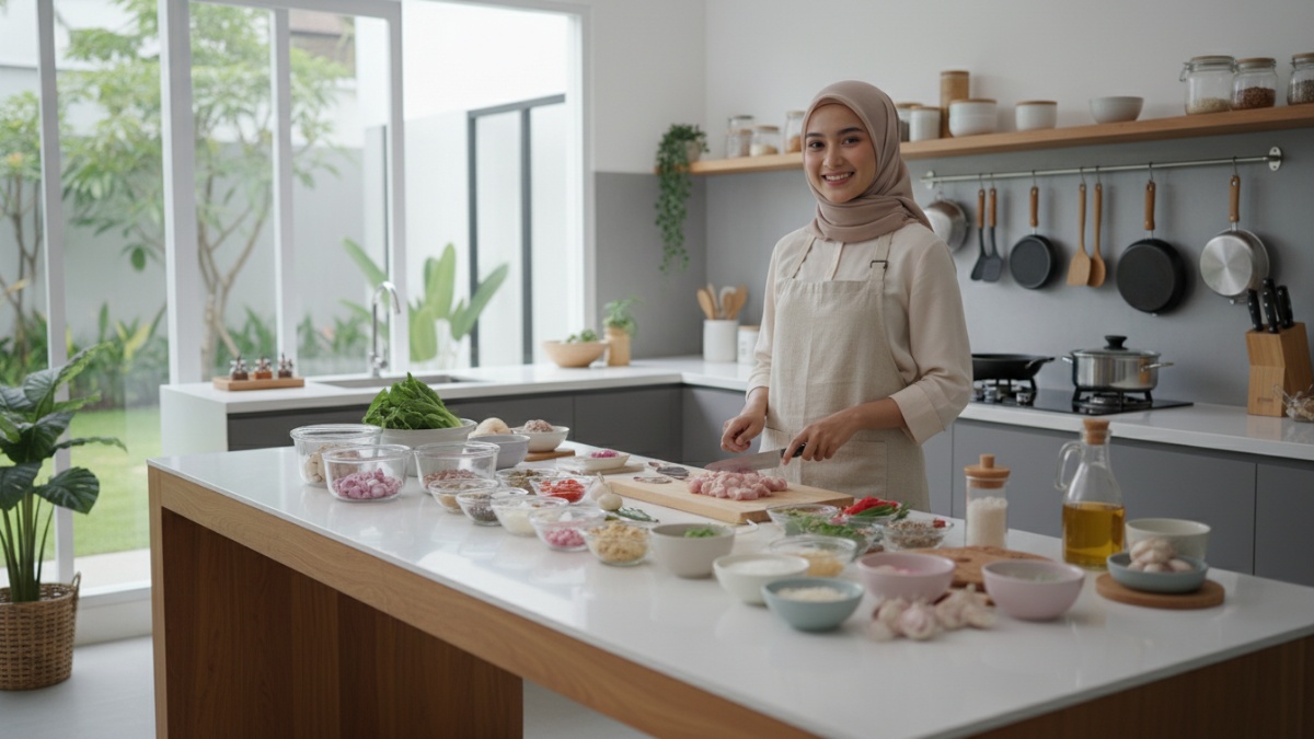 Persiapan bahan masakan sebelum memasak menjadi kunci dapur efisien.