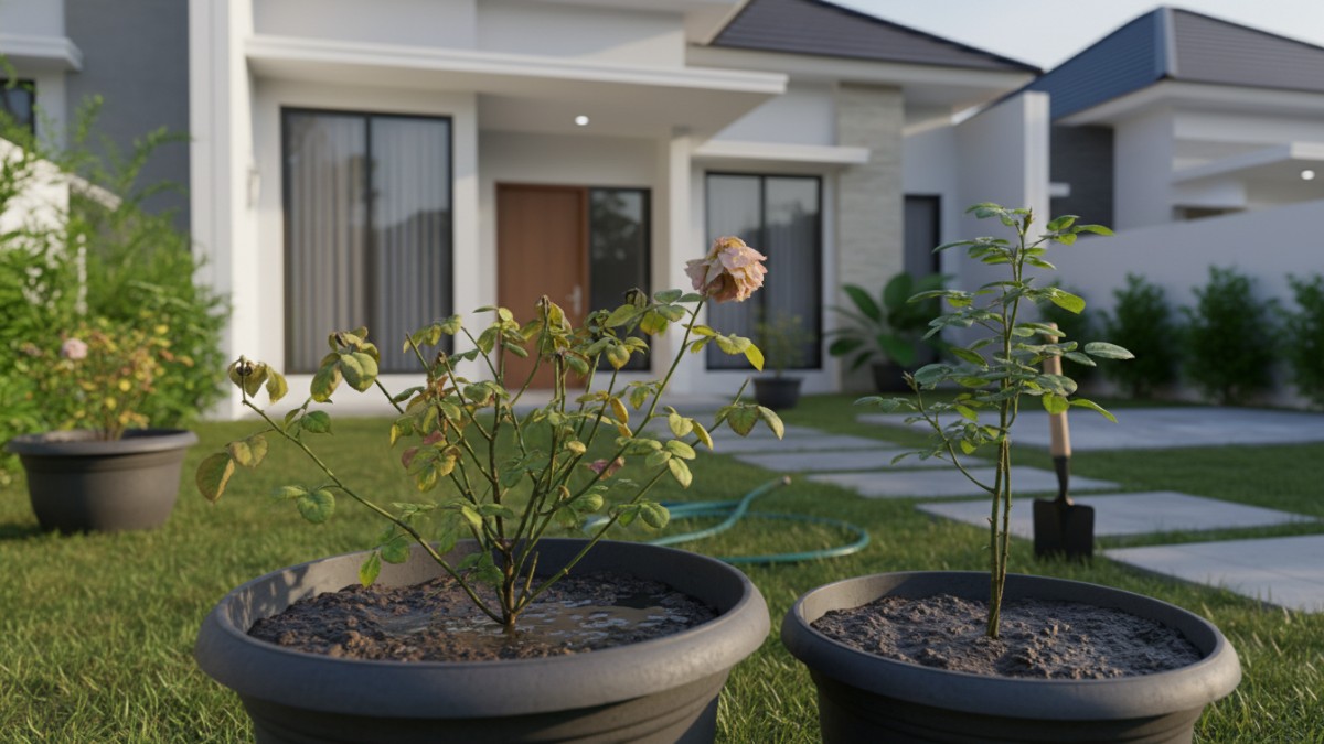 Kesalahan umum saat menanam bunga mawar di kebun rumah.