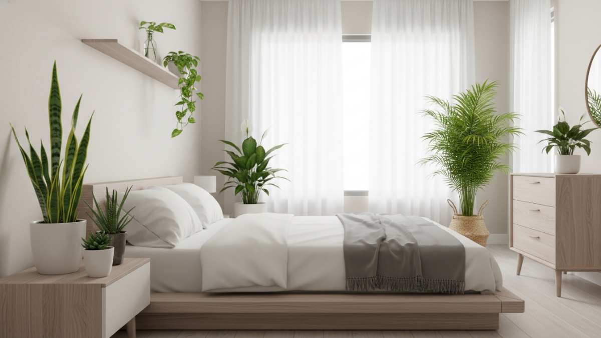 tanaman yang menjaga kualitas udara kamar tidur 