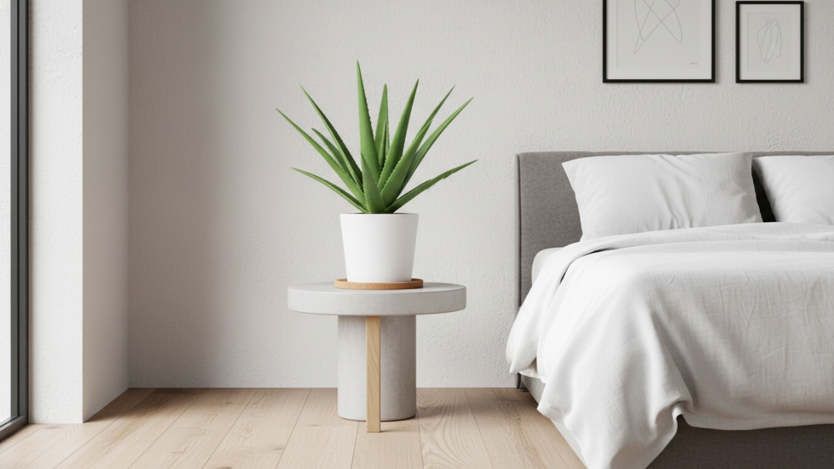  Aloe Vera Selain dikenal untuk perawatan kulit, aloe vera juga populer sebagai tanaman indoor. Daunnya tebal dan tidak membutuhkan banyak air. Desainer interior sering menaruhnya di meja kecil atau r
