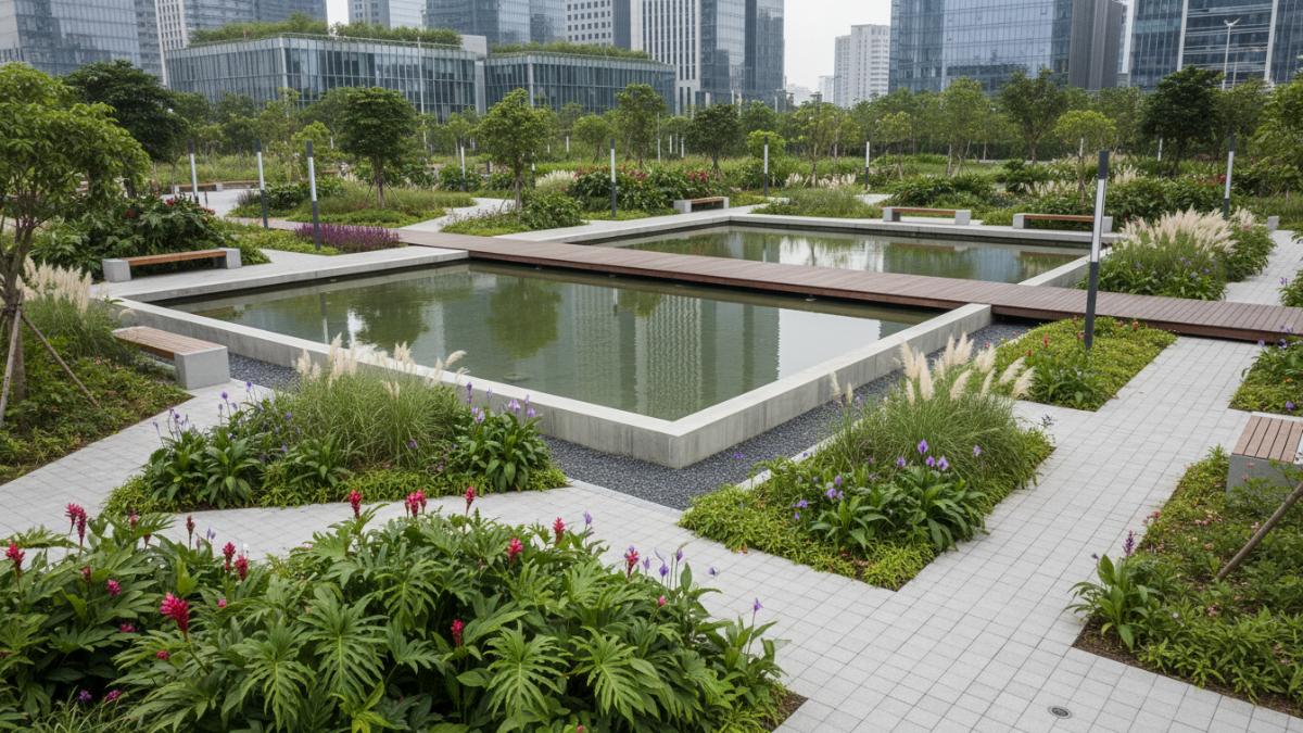 Kolam retensi estetis mengatasi dampak banjir di perkotaan
