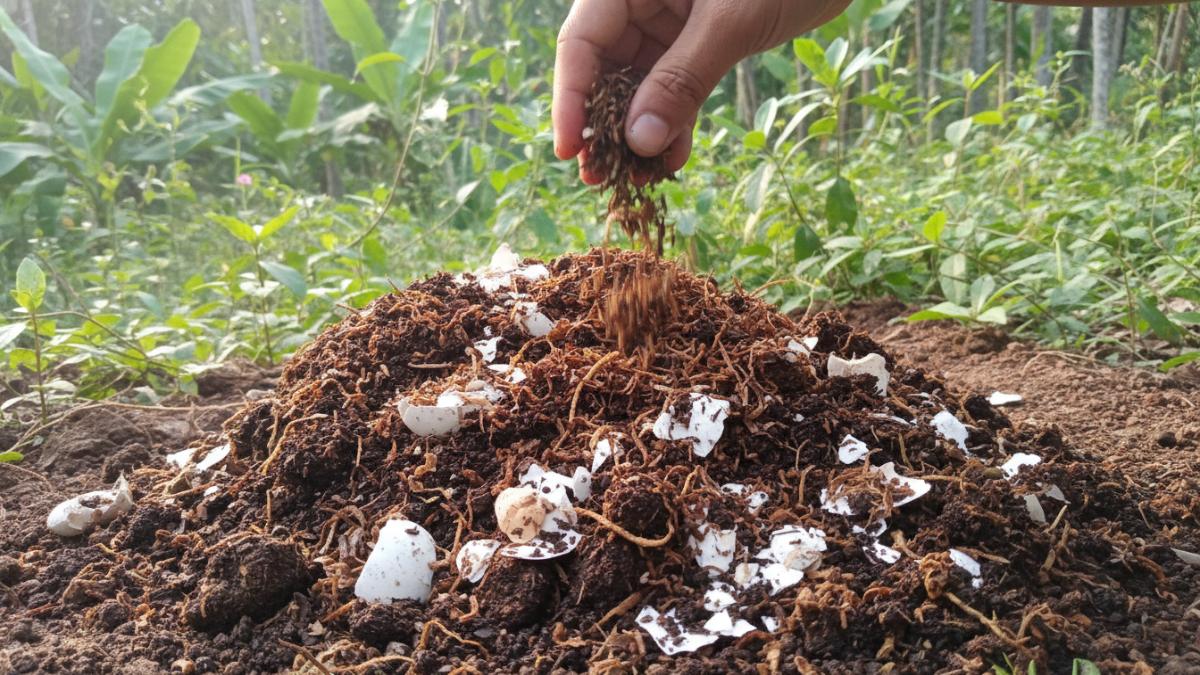 Ampas kopi, ampas teh, dan cangkang telur sebagai bahan pupuk organik alami