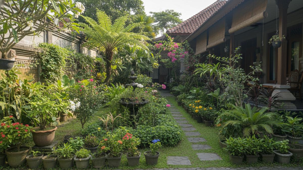 Kesalahan umum penataan tanaman halaman rumah yang membuat taman terlihat penuh