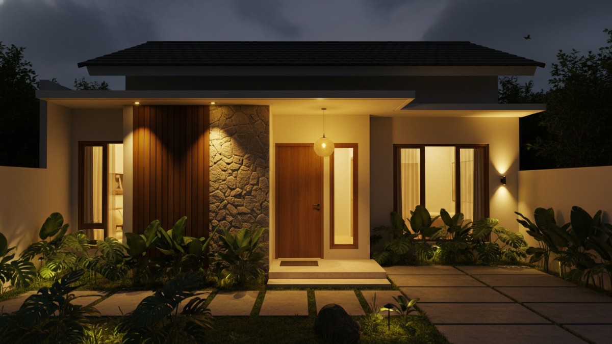 rumah mulai menggunakan lampu warna hangat atau lampu kuning karena cahayanya cenderung kurang menarik bagi serangga.