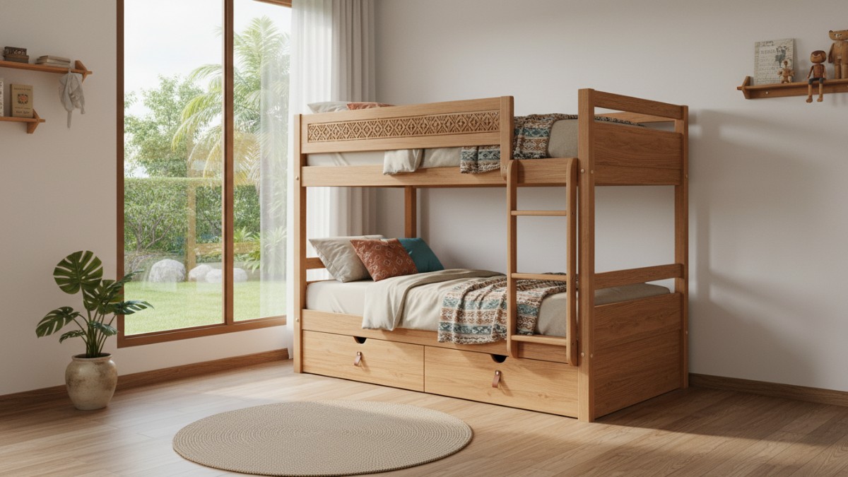 Berbagai model ranjang susun multifungsi untuk kamar anak dan remaja