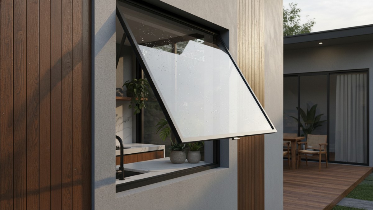 Beragam model jendela minimalis seperti awning.