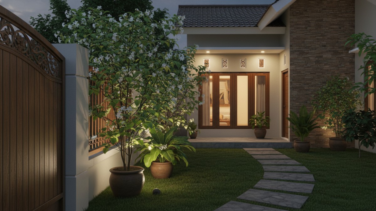 Melati Malam (Cestrum nocturnum) Tanaman ini sering dijuluki night blooming jasmine. Aroma bunganya muncul kuat saat malam dan dapat menyebar hingga beberapa meter. Tinggi tanaman bisa mencapai 2 mete