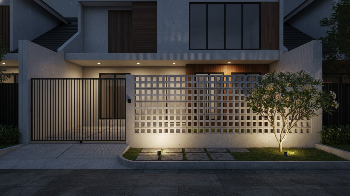 Roster vertikal tinggi untuk rumah modern 