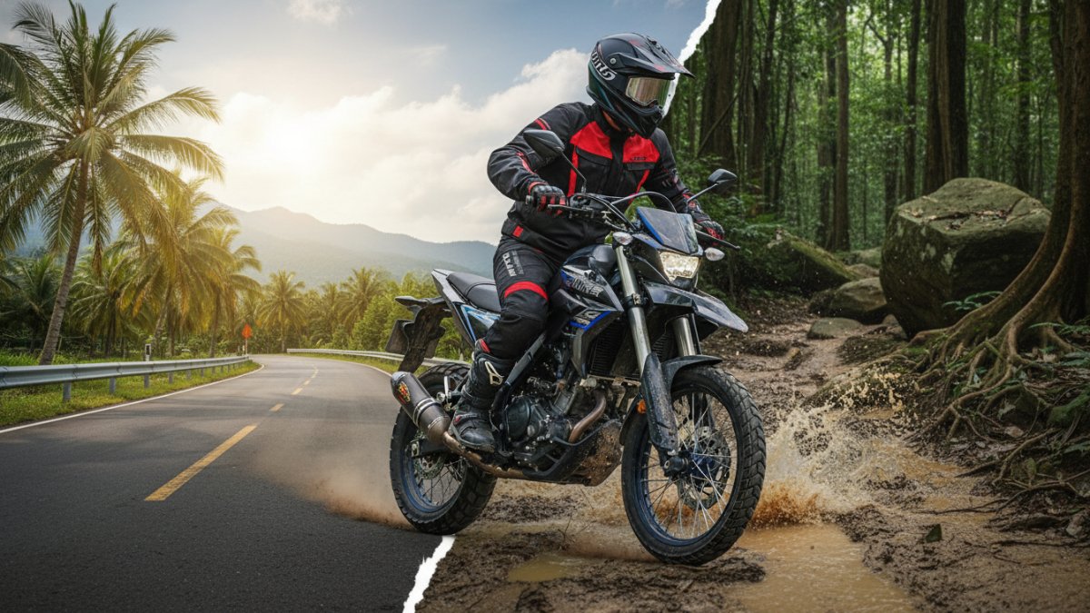 Yamaha WR 155 R 2026 tampil agresif siap hadapi jalan raya maupun jalur off-road