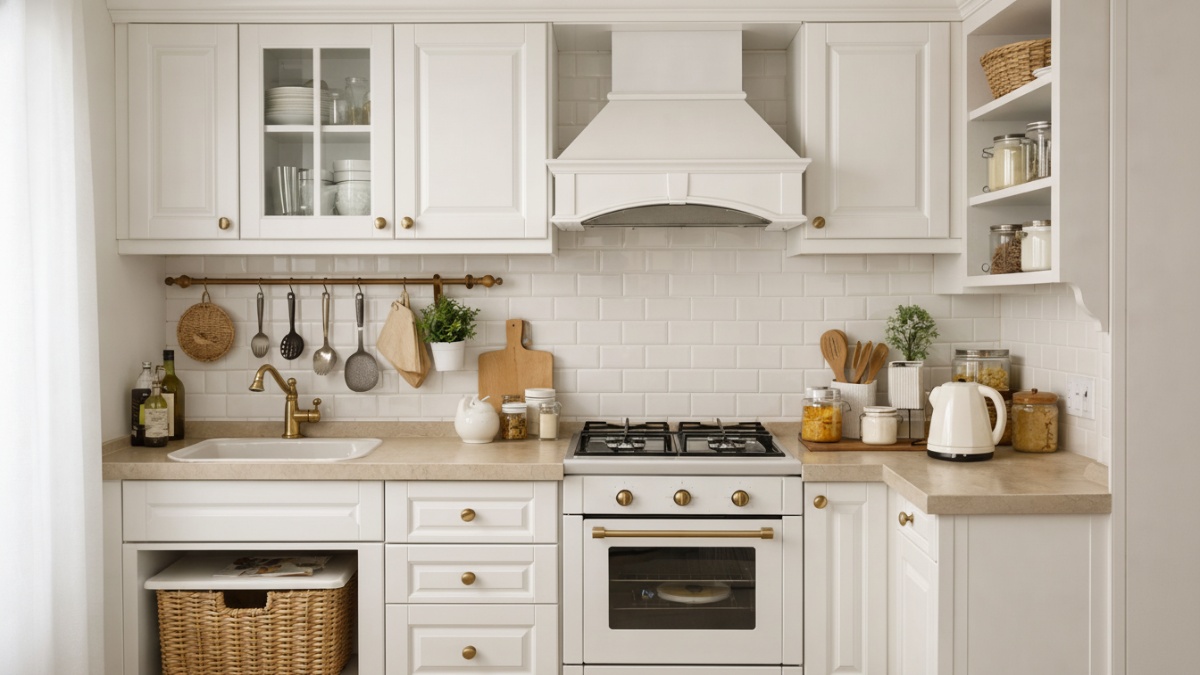 Dapur klasik minimalis konsep ringkas.