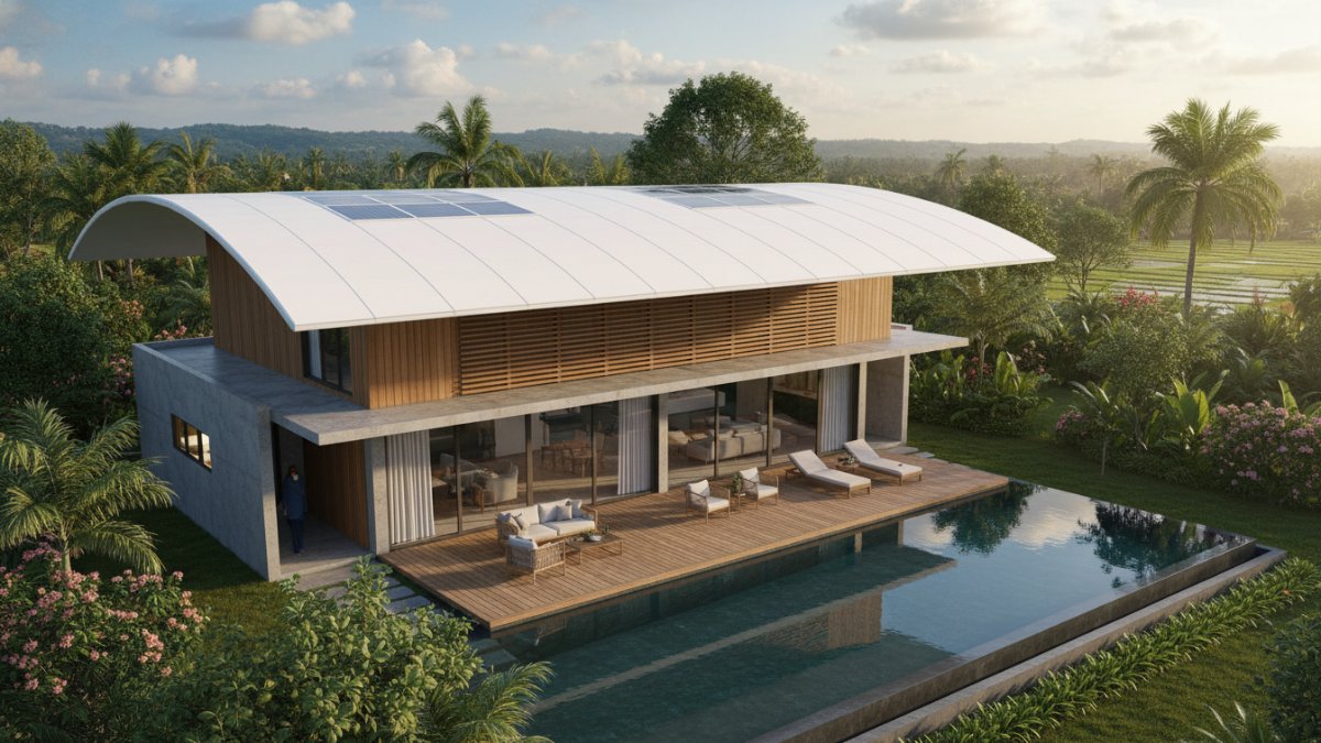 Atap membran atau roofing 