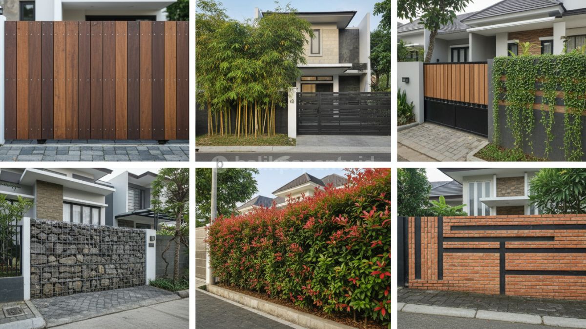 6 inspirasi pagar alami mulai dari batu bronjong industrial hingga pagar bambu zen yang menenangkan.