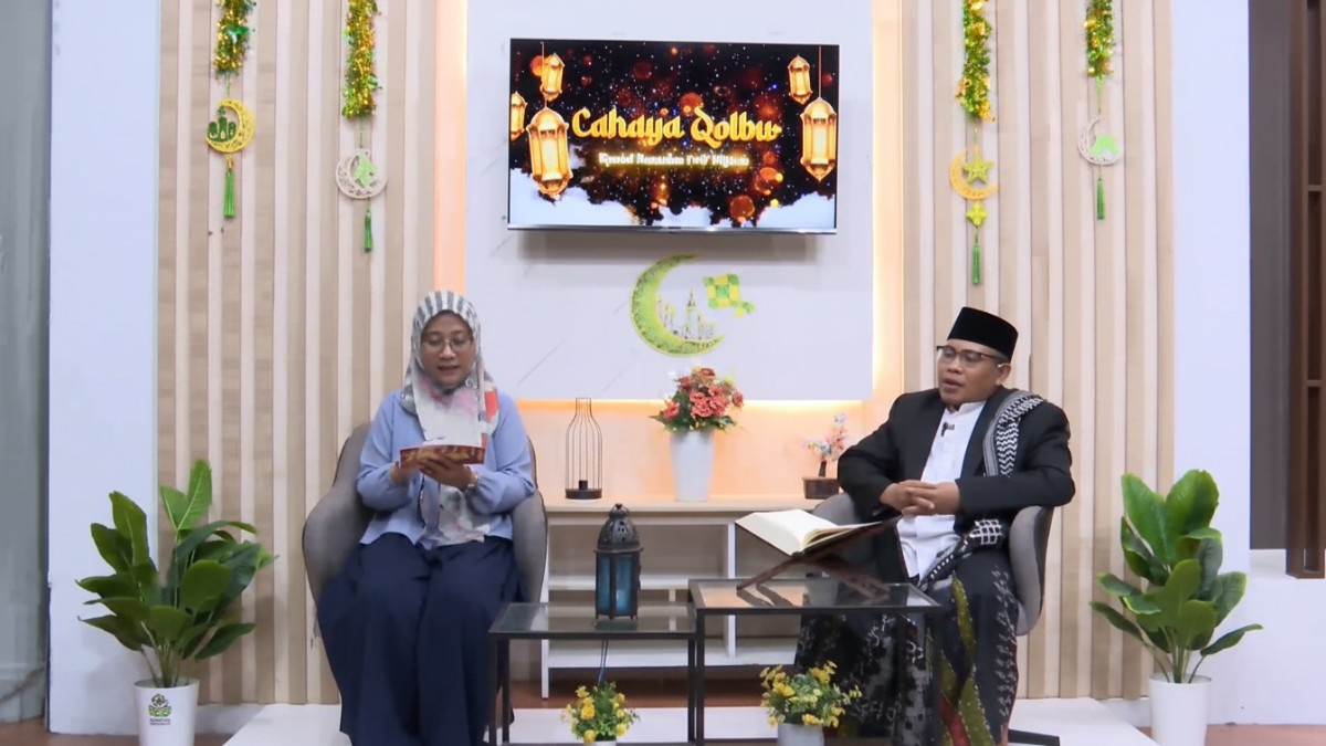Ustaz Abdul Rosyid Bustomi menyampaikan pentingnya muhasabah diri jelang Idul Fitri dalam program Cahaya Qolbu, Minggu (15 Maret 2026).