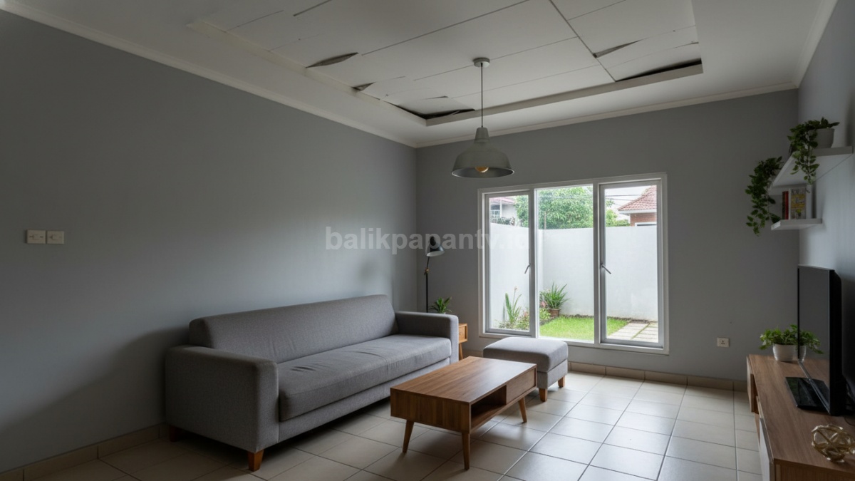 kesalahan memasang dann memilih plafon menyebabkan rumah terlihat tidak rapi