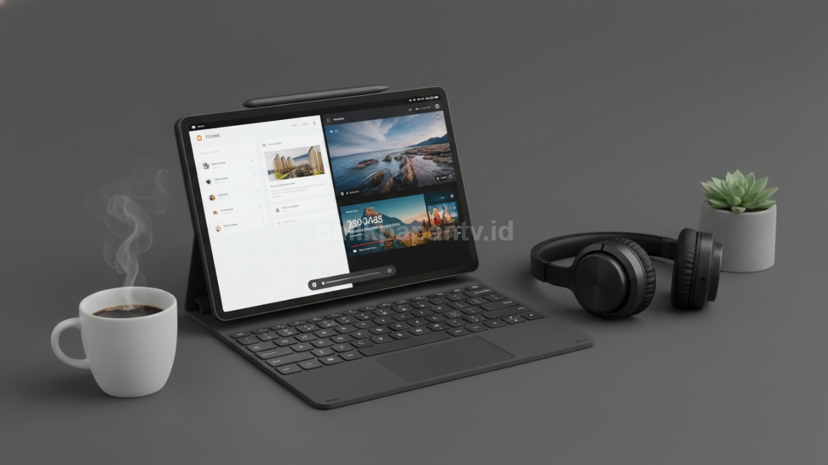 Xiaomi Pad 8 dengan keyboard magnetik, tampil simpel dan siap dipakai kerja maupun hiburan