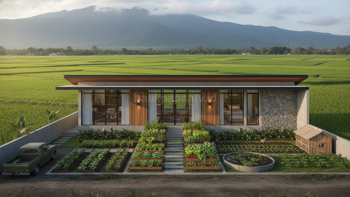 Desain courtyard kecil 