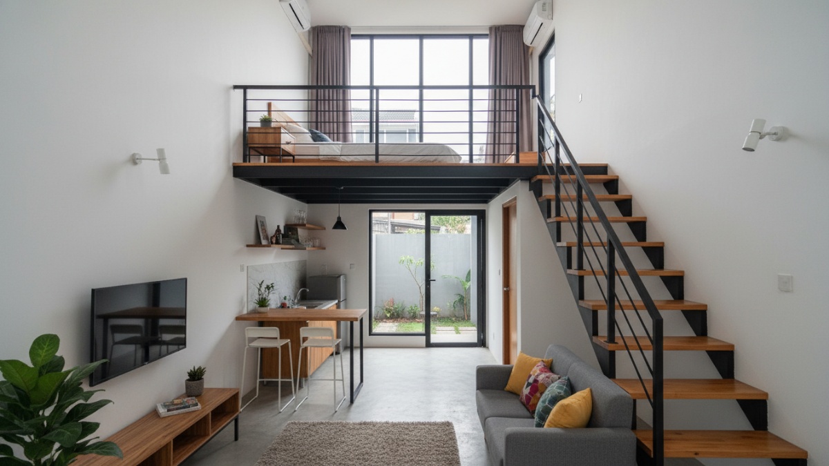 Rumah dengan mezzanine