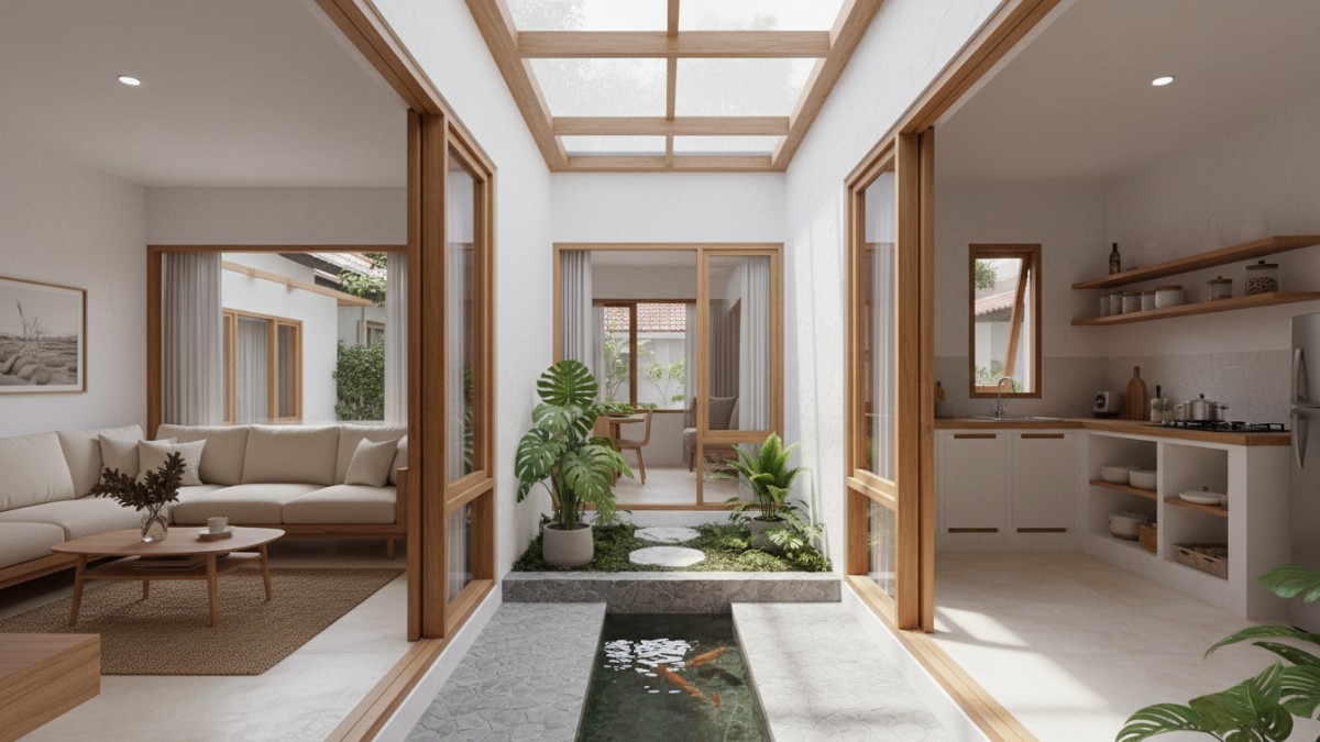 Rumah dengan inner courtyard