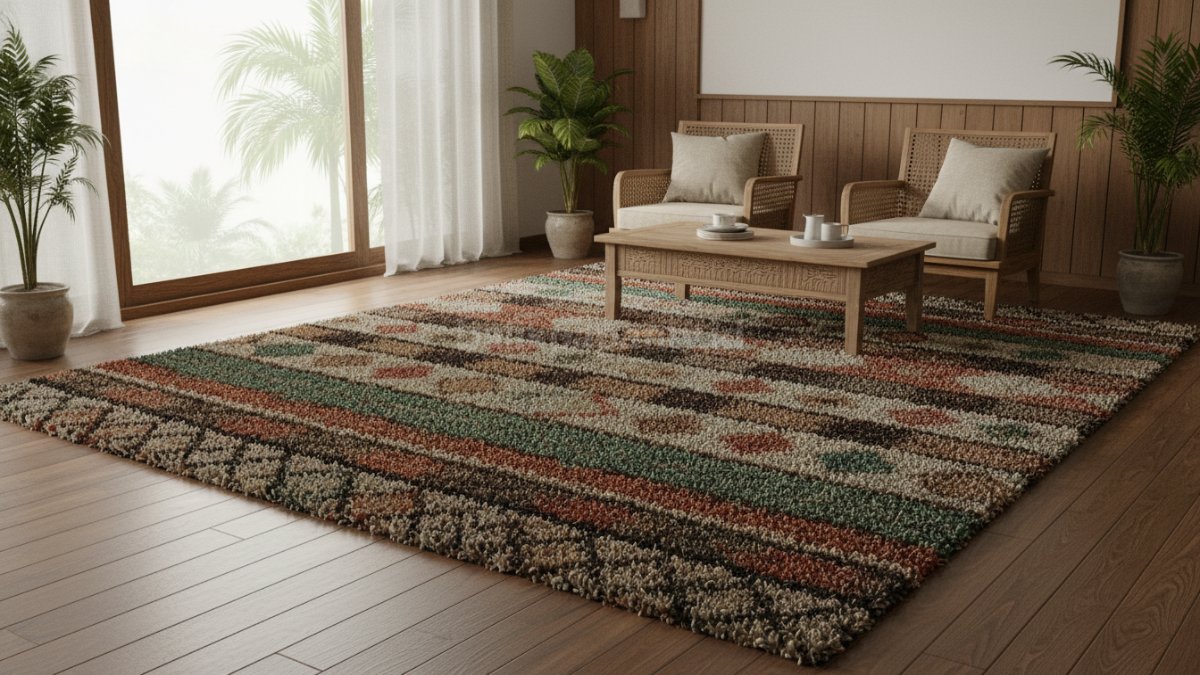 Tambahkan karpet berbahan padat Karpet 