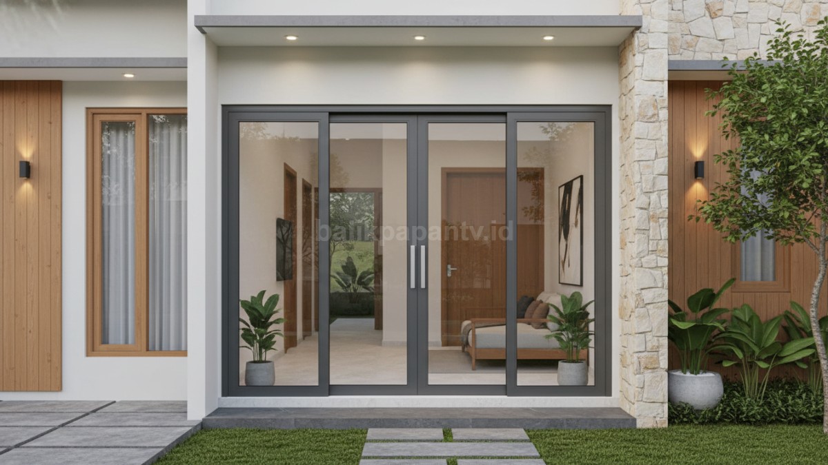 Pintu aluminium jadi solusi rumah minimalis