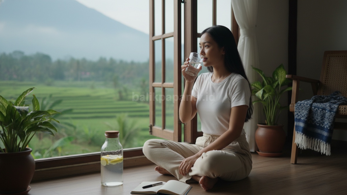 Minum air putih setelah bangun 