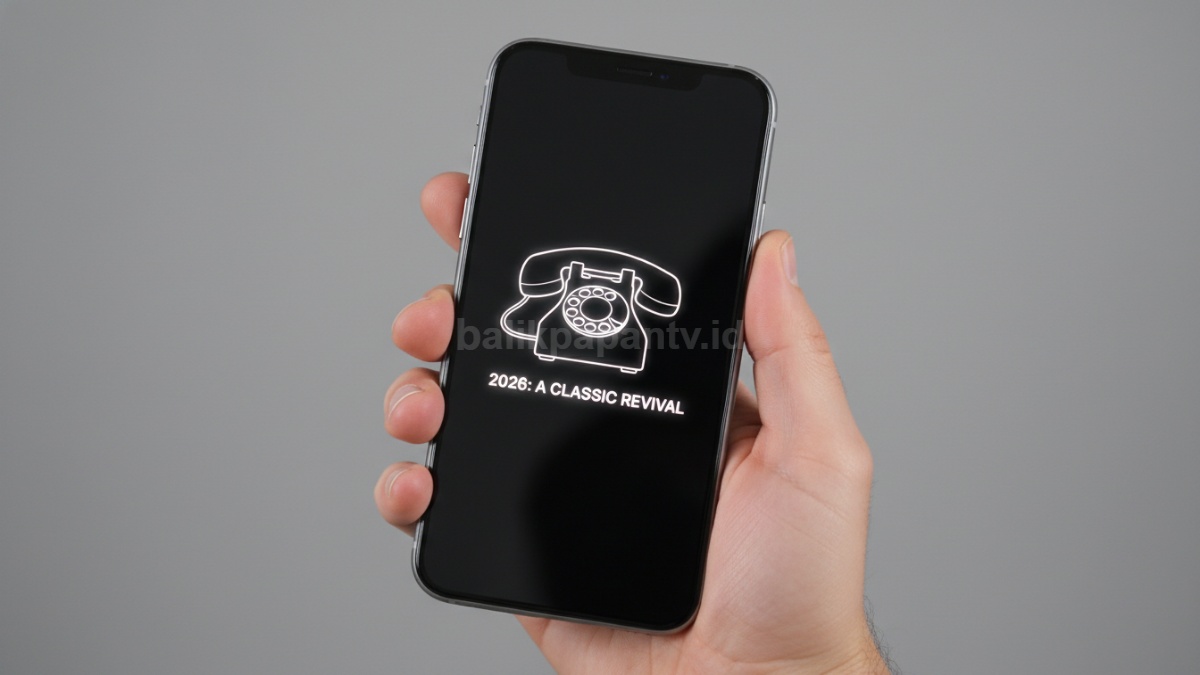 iPhone XS di tangan pengguna dengan tampilan layar OLED tajam, simbol ponsel lama yang kembali dilirik di tahun 2026.