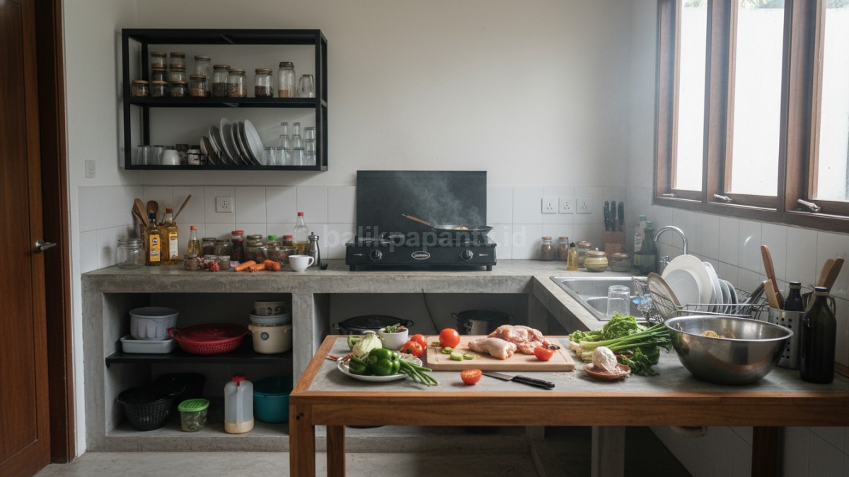 contoh kesalahan umum saat merancang dapur tanpa kitchen set