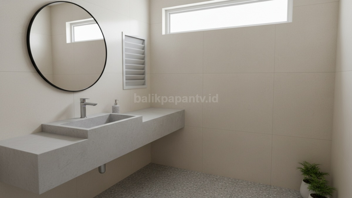 Wastafel built-in minimalis