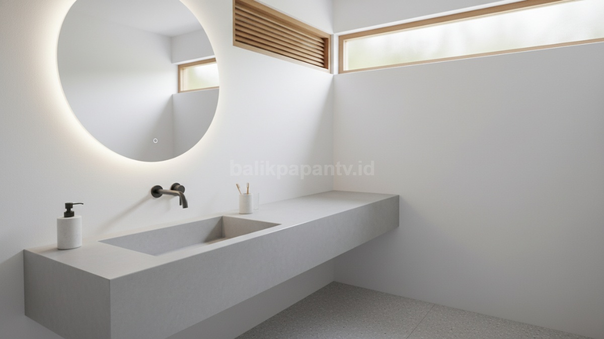 Wastafel minimalis modern