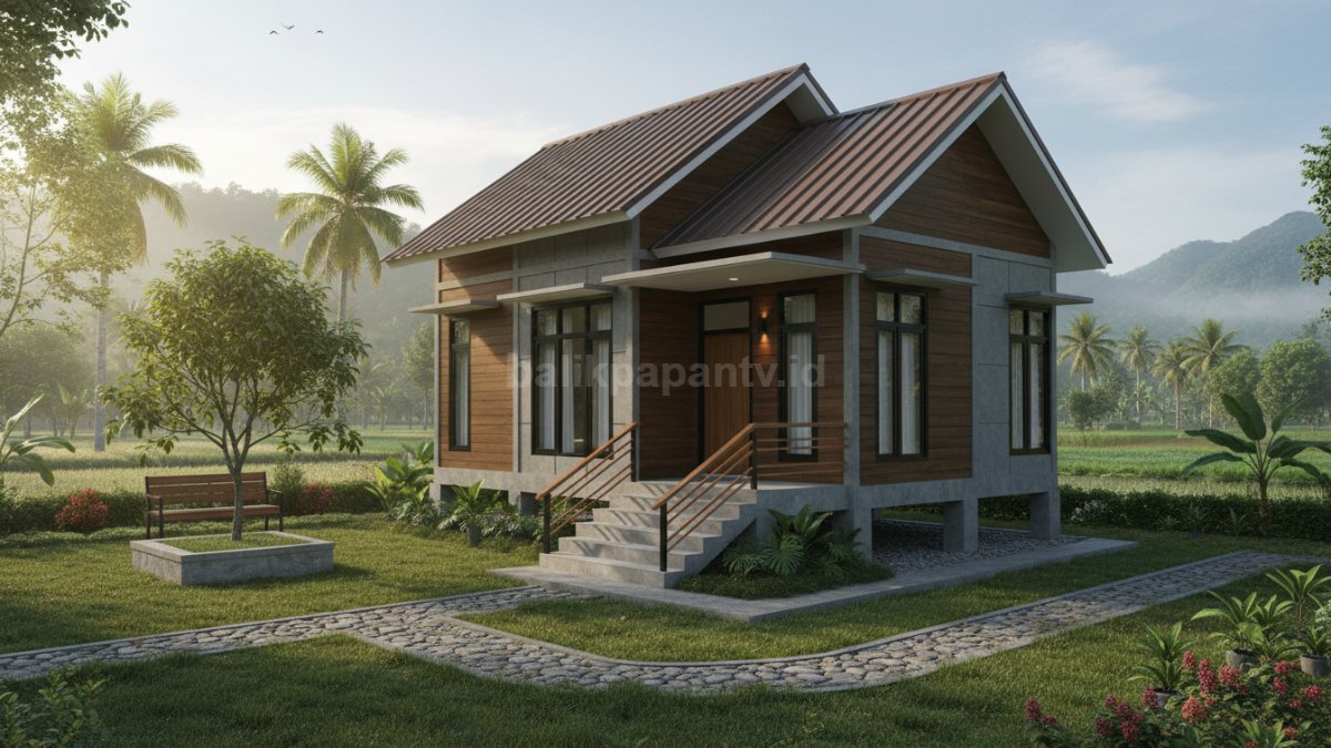 Rumah panggung modern rendah