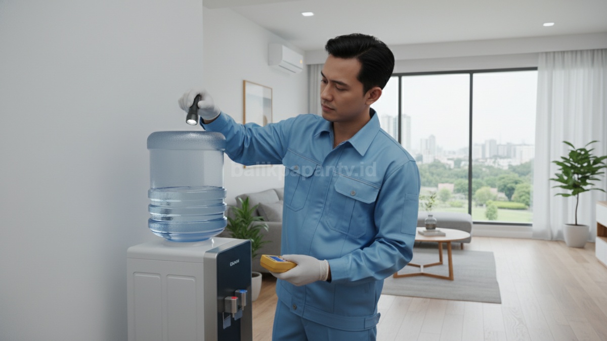 Praktisi memeriksa kebersihan wadah air minum 