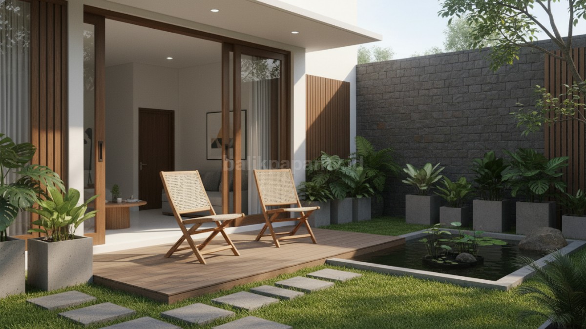 Berbagai jenis furnitur taman seperti kursi lipat