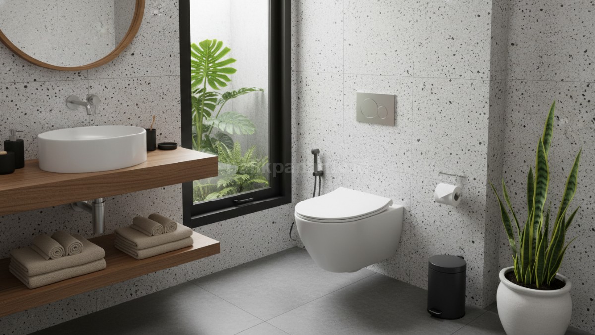 Toilet wall-hung  hemat ruang