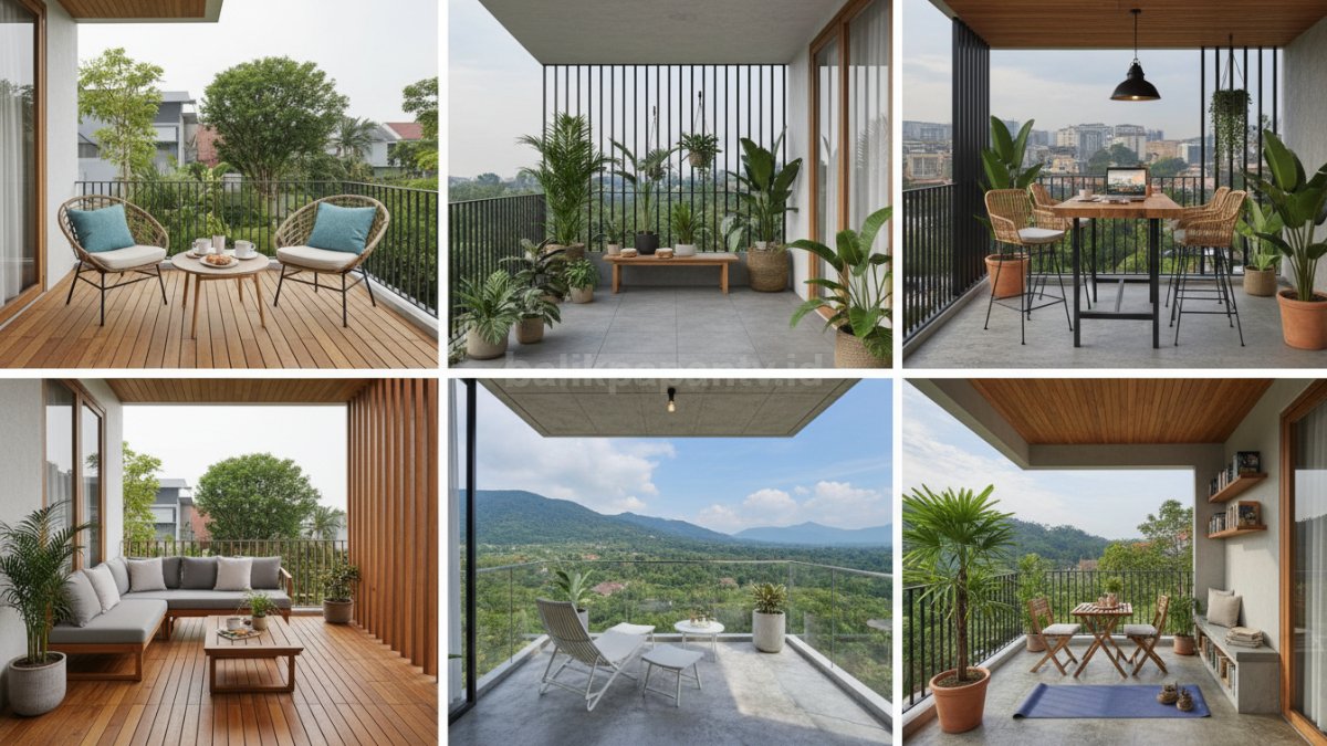 BERBAGAI MACAM MODEL BALKON LANTAI DUA