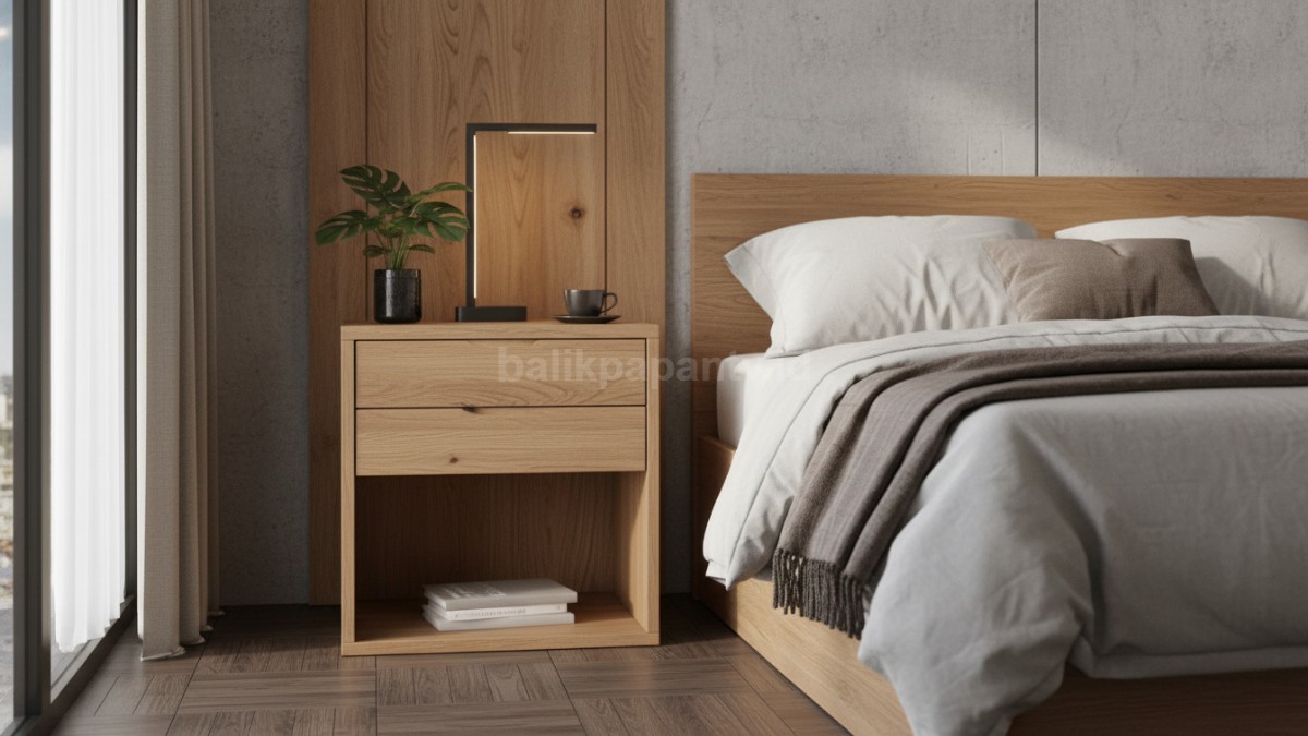 Nakas satu desain motif dengan ruangan kamar