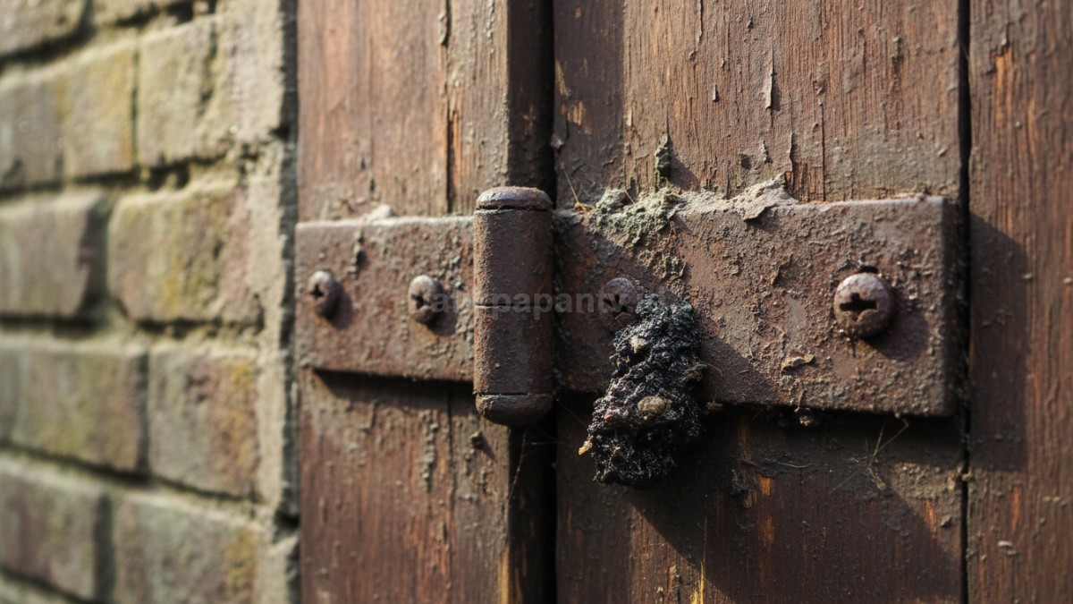 engsel pintu kotor