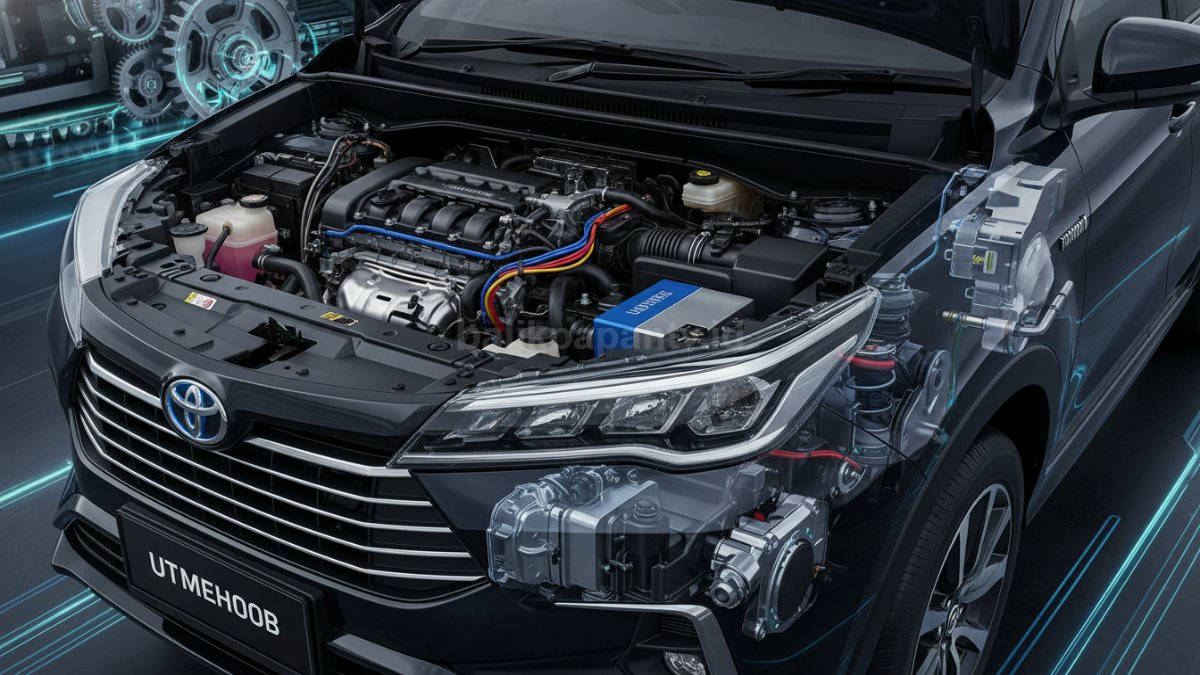 Detail mesin dan sistem hybrid Toyota Veloz 2026 yang menggabungkan tenaga bensin dan listrik