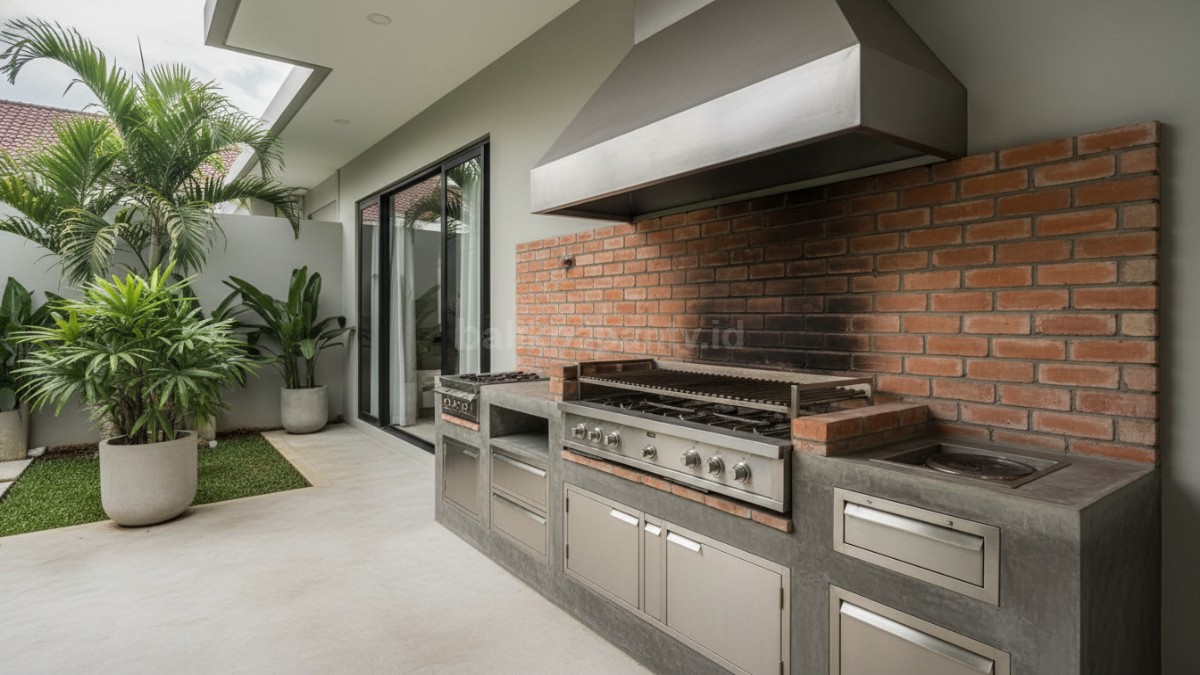 material tahan panas Bata tahan api, beton, dan stainless steel jadi pilihan utama. 