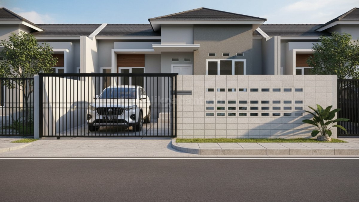 Ukuran dan tinggi pagar hebel pada rumah minimalis