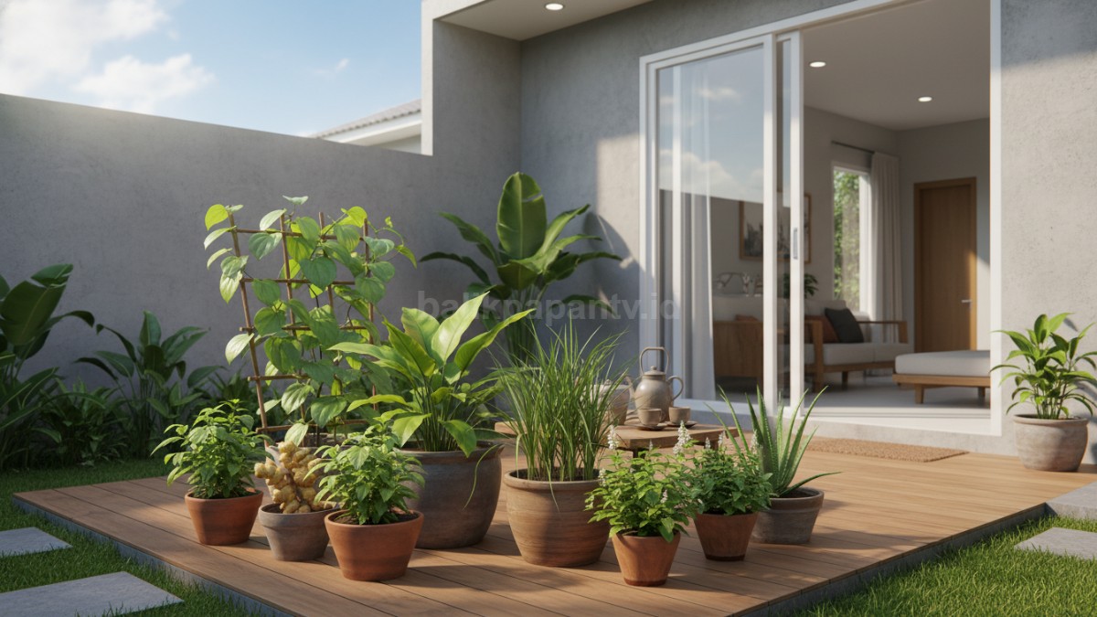 7 tanaman herbal serbaguna di rumah, siap panen dan bermanfaat untuk keluarga.