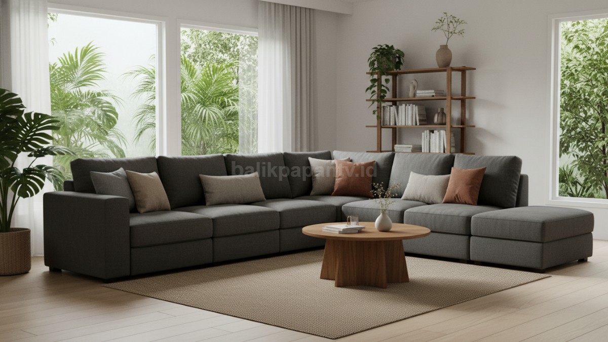 Sofa modular fleksibel diatur sesuai kebutuhan dan tata ruang