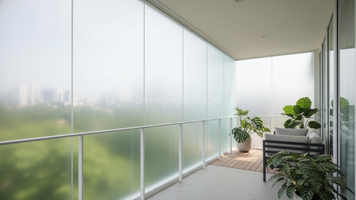 Kaca Buram atau Frosted Glass 