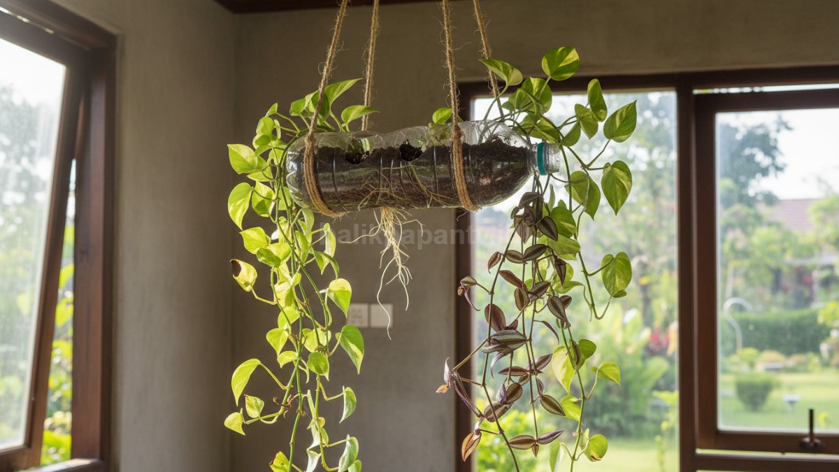 Pot gantung horizonta